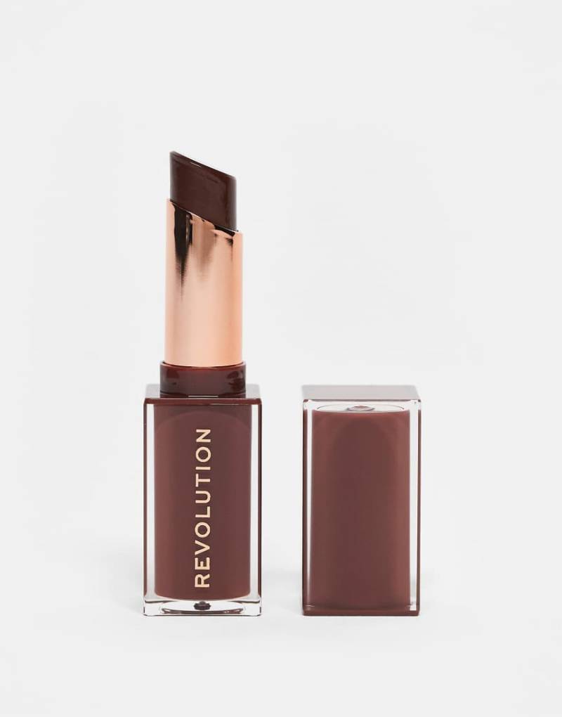 Revolution - Pout - Schimmernder Lipgloss-Stick - Chocolate Ganache-Rosa von Revolution