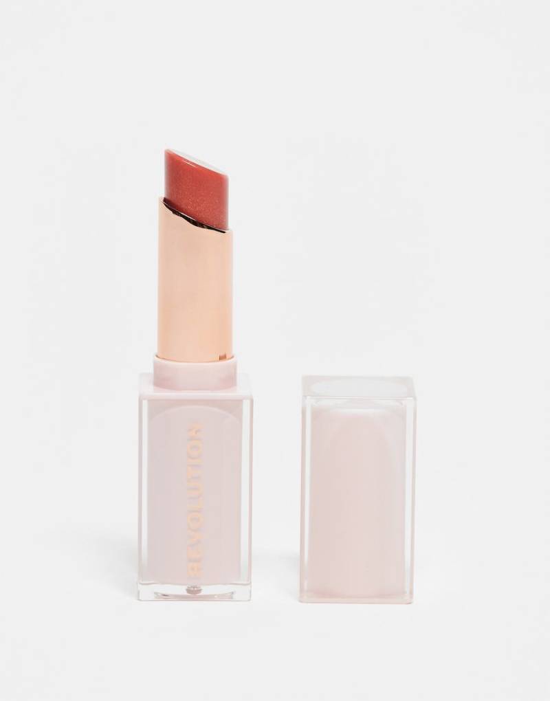 Revolution - Pout - Schimmernder Lipgloss-Stick - Sugar Cookie Pink-Rosa von Revolution