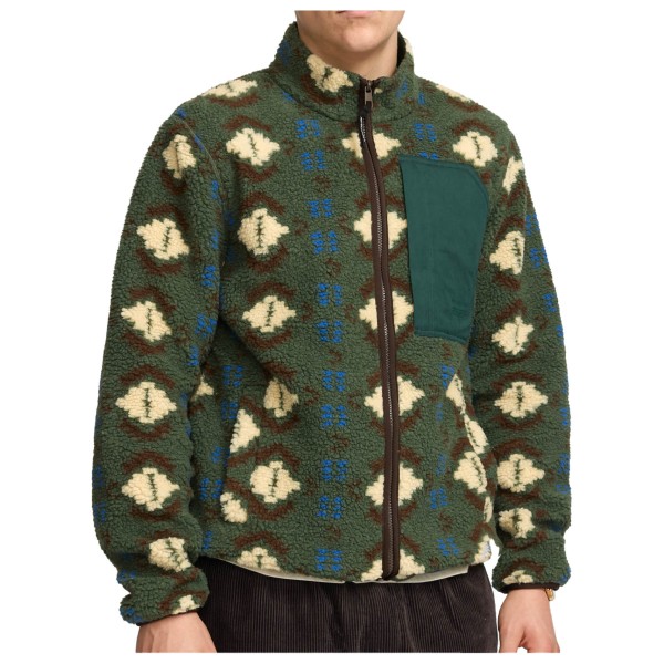 Revolution - Printed Pocket Teddy - Fleecejacke Gr XL oliv von Revolution