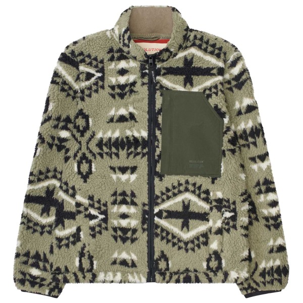 Revolution - Printed Pocket Teddy - Fleecejacke Gr XXL oliv Revolution - Printed Pocket Teddy - Fleecejacke Gr XXL oliv von Revolution