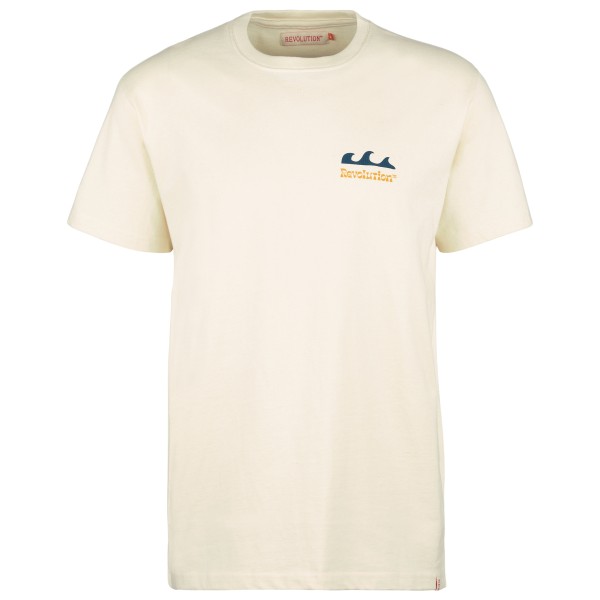 Revolution - Printed T-Shirt Waves - T-Shirt Gr M weiß von Revolution