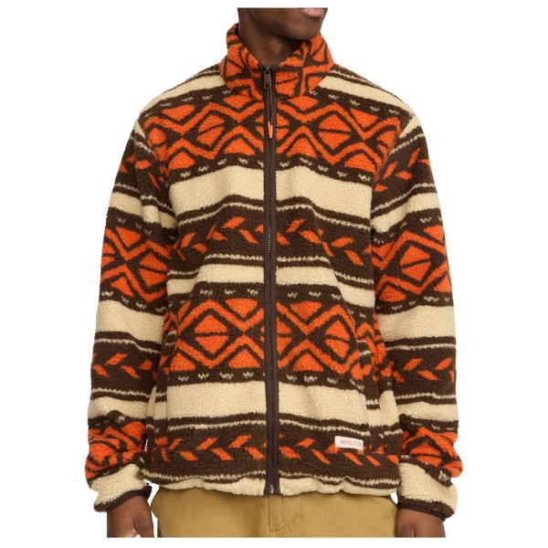 Revolution - Printed Teddy Jacket - Fleecejacke Gr L braun von Revolution