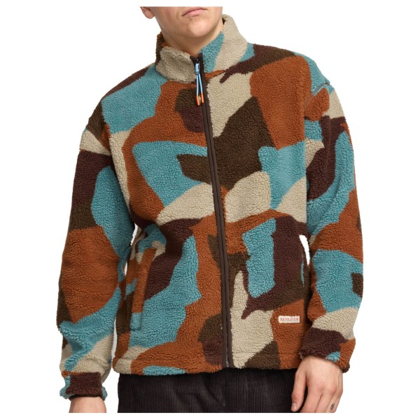 Revolution - Printed Teddy Jacket - Fleecejacke Gr XXL braun von Revolution