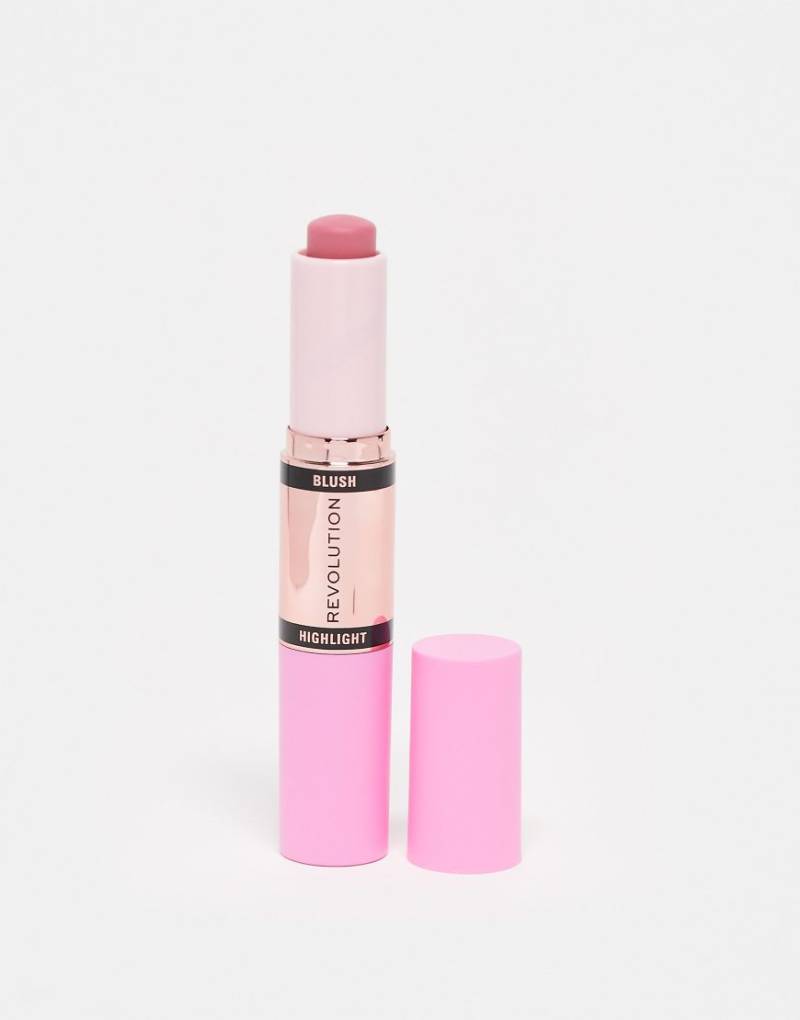 Revolution - Rouge- und Highlighter-Stift - Mauve Glow-Rosa von Revolution
