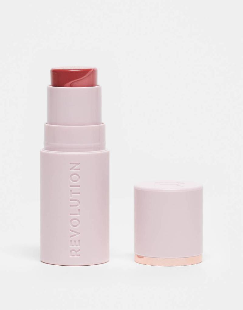 Revolution - Skin Silk Marble Blush Stick - Rougestift in der Farbe Rosy Cheeks-Rosa von Revolution