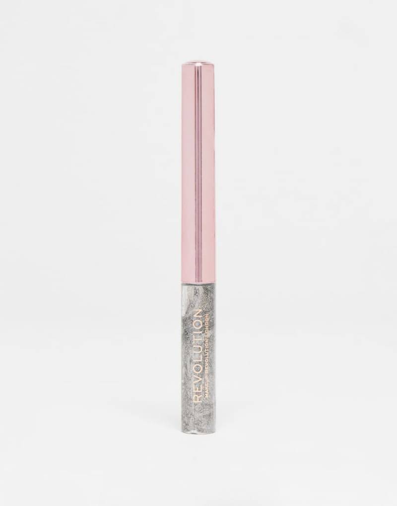 Revolution - Super Flick - Flüssiger Eyeliner - Silber von Revolution