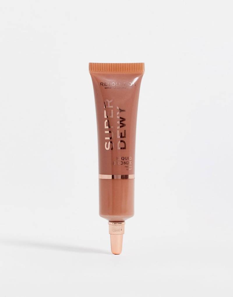 Revolution - Superdewy - Flüssiger Bronzer in Fair to Light-Bunt von Revolution