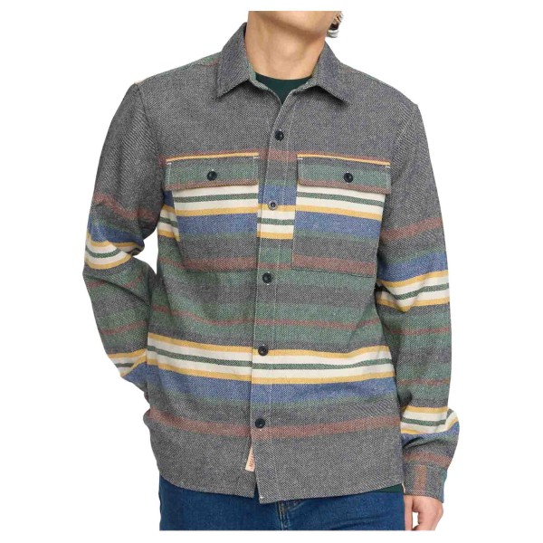 Revolution - Utility Shirt Stripes - Hemd Gr XXL grau von Revolution