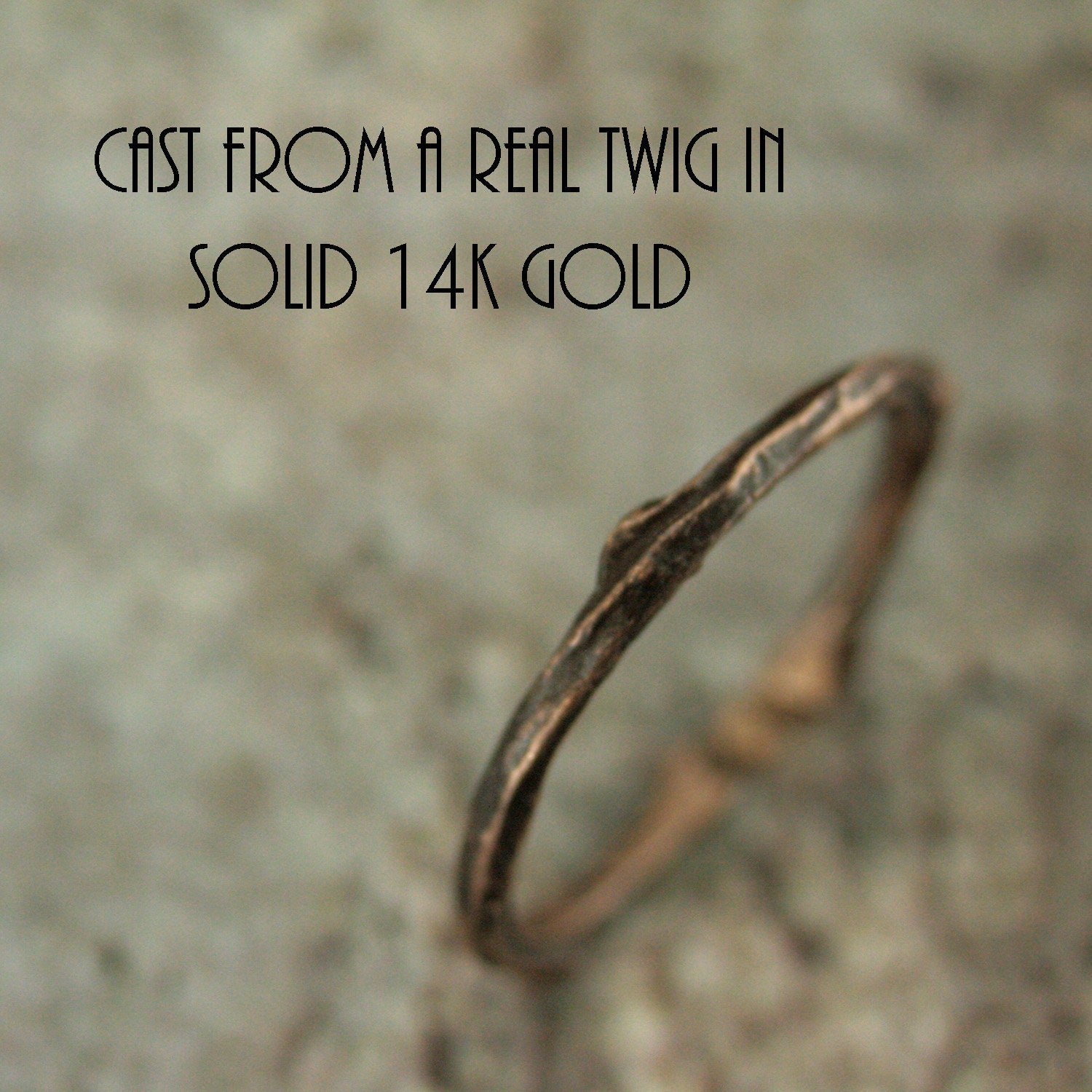 Rosegold Zweig Ring Hochzeit Damen Band Gold Natur Liebhaber Goldbaum Rinde 14K Rose Boho von RevolutionBA