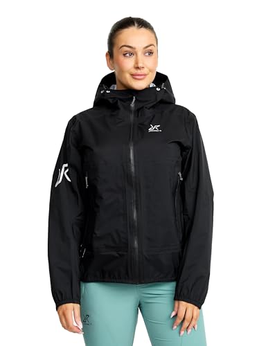 RevolutionRace Arcade 3L Lightweight Jacket für Damen, Wasserdichte Jacke, Packbare Windjacke für Wanderungen und Outdoor-Aktivitäten, Black, S von RevolutionRace