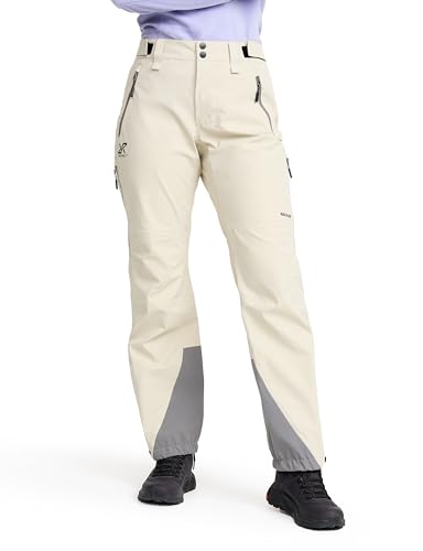 RevolutionRace Cyclone 3L Shell Pants für Damen, wasserdichte Hose mit Recco-Reflektoren zum Wandern, Peyote, S von RevolutionRace