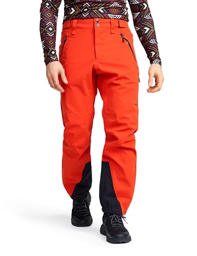 RevolutionRace Cyclone 3L Shell Pants für Herren, wasserdichte Hose mit Recco-Reflektoren zum Wandern, Pureed Pumpkin, XL von RevolutionRace