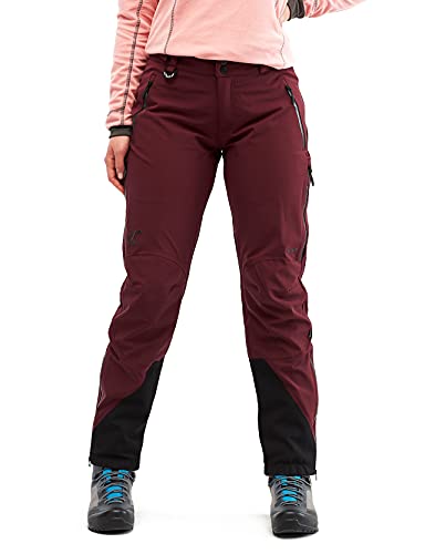 RevolutionRace Cyclone Rescue Pants, Damenhosen, Belüftete und wasserdichte Hose für Wanderung und Anderen Outdoor-Aktivitäten, Burgundy, L von RevolutionRace