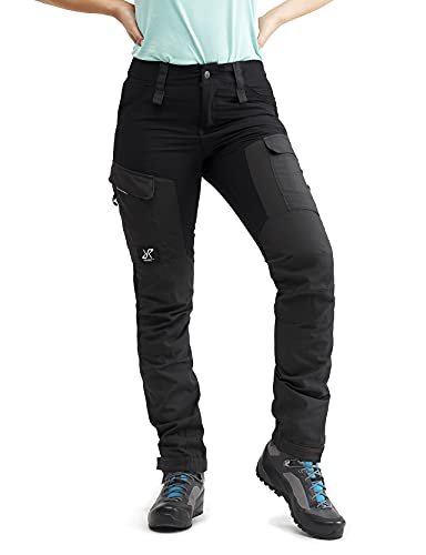 RevolutionRace Damen RVRC GP Pants, Hose zum Wandern und für viele Outdoor-Aktivitäten, Jet Black, M von RevolutionRace