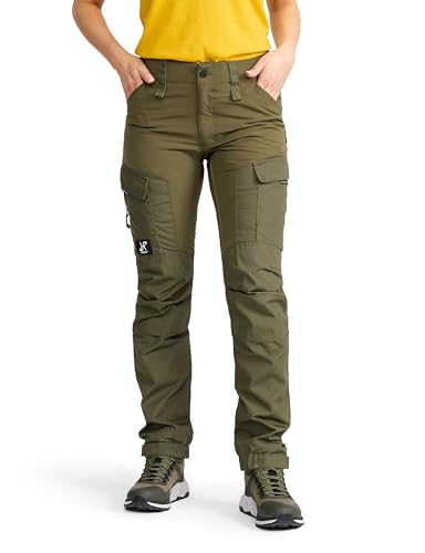 RevolutionRace Damen RVRC GP Pants, Hose zum Wandern und für viele Outdoor-Aktivitäten, Olive Night, L von RevolutionRace