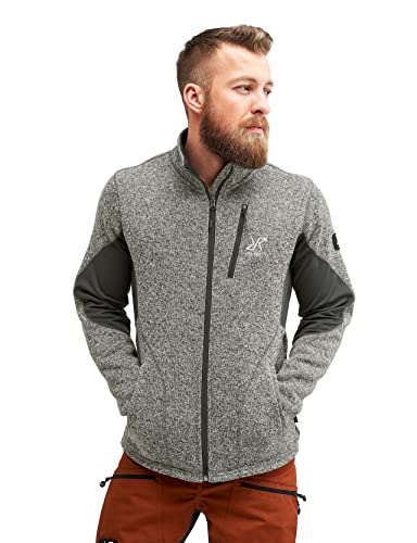 RevolutionRace Fusion Fleece für Herren, perfekt für Wanderungen und Outdoor-Abenteuer, Anthracite, L von RevolutionRace