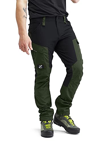 RevolutionRace Herren RVRC GP Pants, Hose zum Wandern und für viele Outdoor-Aktivitäten, Forest Green, L von RevolutionRace