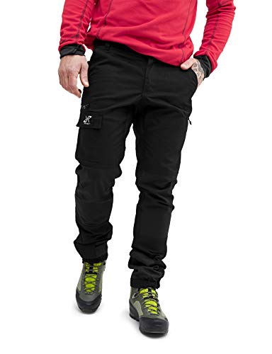 RevolutionRace Herren Nordwand Pants, Hose zum Wandern und für viele Outdoor-Aktivitäten, Black, L von RevolutionRace