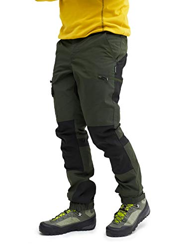 RevolutionRace Herren Nordwand Pants, Hose zum Wandern und für viele Outdoor-Aktivitäten, Forest Green, L von RevolutionRace