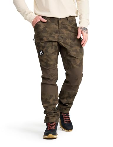 RevolutionRace Herren Nordwand Pro Pants, Hose zum Wandern und für viele Outdoor-Aktivitäten, Earth Camo, L von RevolutionRace