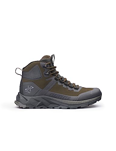 RevolutionRace Herren Phantom Trail Mid Waterproof Hiking Boots, Wasserdicht Wanderschuhe Herren für alle Outdoor-Aktivitäten, Dark Olive, 41 von RevolutionRace