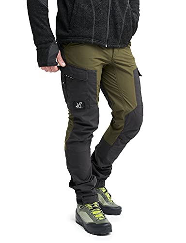 RevolutionRace Herren RVRC GP Pants, Hose zum Wandern und für viele Outdoor-Aktivitäten, Dark Olive, L von RevolutionRace