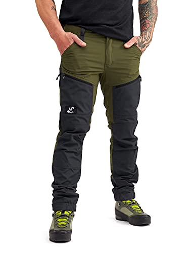 RevolutionRace Herren RVRC GP Pro Pants, Hose zum Wandern und für viele Outdoor-Aktivitäten, Dark Olive, XL von RevolutionRace