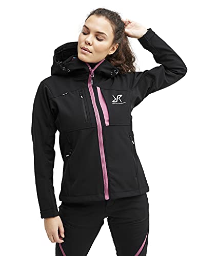 RevolutionRace Hiball Jacket für Damen, Atmungsaktive und Wasserabweisende Jacke für alle Outdoor-Aktivitäten, Jet Black, M von RevolutionRace