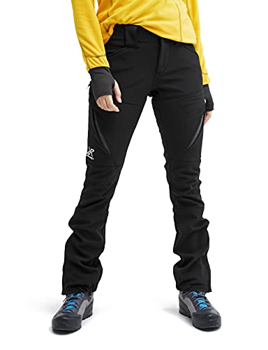 RevolutionRace Hiball Pants für Damen, Strapazierfähige und Atmungsaktive Hose für alle Outdoor-Aktivitäten, Jet Black, M von RevolutionRace