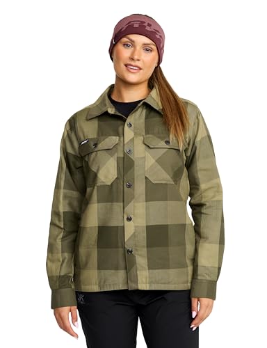 RevolutionRace Insulated Shirt für Damen, Steppjacke, Perfekt für Outdoor-Aktivitäten und den Täglichen Gebrauch, Forest Night, L von RevolutionRace