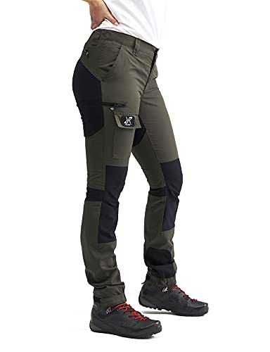 RevolutionRace Damen Nordwand Pants, Hose zum Wandern und für viele Outdoor-Aktivitäten, Mossgrey, S von RevolutionRace