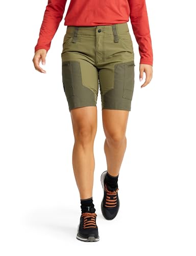 RevolutionRace RVRC GP Shorts für Damen, strapazierfähige und belüftete Wandershorts für alle Outdoor-Aktivitäten, Burnt Olive, XL von RevolutionRace