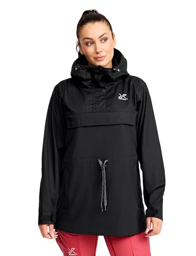 RevolutionRace Rambler Lightweight Anorak für Damen, Übergangsjacke, Leichte Outdoor Damen-Jacken, Black, M von RevolutionRace