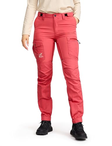 RevolutionRace Rambler Lightweight Pro Pants für Damen, Leichte Outdoor-Hose und Wanderhose für Damen, Holly Berry, S von RevolutionRace