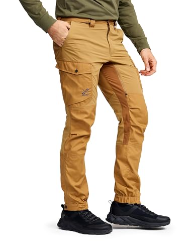 RevolutionRace Rambler Lightweight Pro Pants für Herren, Leichte Outdoor-Hose und Wanderhose für Herren, Dijon, M von RevolutionRace