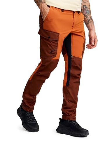 RevolutionRace Rambler Lightweight Pro Pants für Herren, Leichte Outdoor-Hose und Wanderhose für Herren, Teracotta Brown/Smoked Paprika, XL von RevolutionRace