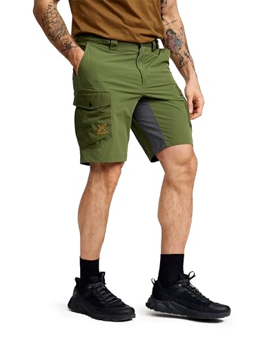 RevolutionRace Rambler Lightweight Pro Shorts für Herren, Leichte Kurze Hose und Wandershorts für Herren, Cypress, XL von RevolutionRace