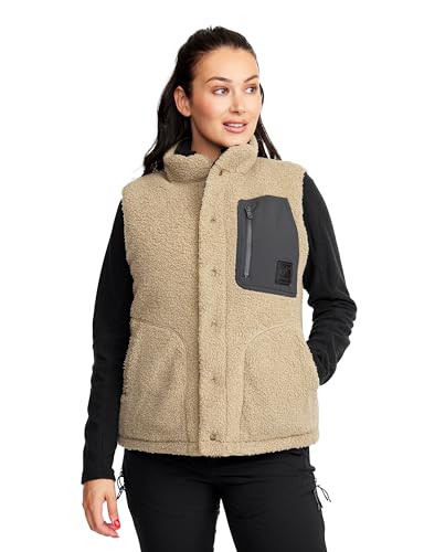 RevolutionRace Rollick Reversible Vest für Damen, 2-in-1-Wendeweste für den täglichen Gebrauch und alle Outdoor-Aktivitäten, Lark, XL von RevolutionRace