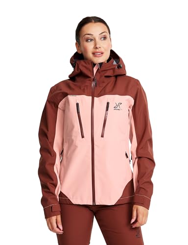 RevolutionRace Silence Proshell 3L Jacket, Damenjacke, belüftete und wasserdichte Jacke für Wanderungen und andere Outdoor-Aktivitäten, Blush, L von RevolutionRace