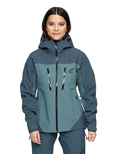 RevolutionRace Silence Proshell 3L Jacket, Damenjacke, belüftete und wasserdichte Jacke für Wanderungen und andere Outdoor-Aktivitäten, Ocean Teal 3.0, L von RevolutionRace