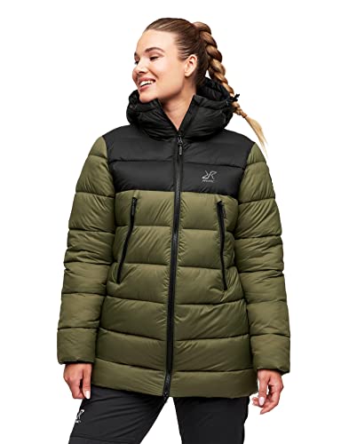 RevolutionRace Warme und Bequeme Mongoose Jacke für Damen, isolierte Jacke für alle Outdoor-Aktivitäten, Burnt Olive, M von RevolutionRace