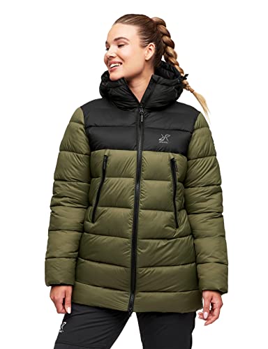 RevolutionRace Warme und Bequeme Mongoose Jacke für Damen, isolierte Jacke für alle Outdoor-Aktivitäten, Burnt Olive, XL von RevolutionRace
