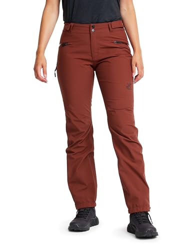 RevolutionRace Wasserdicht Silence Proshell 3L Pants für Damen, Outdoor-Shellhose mit optimaler Bewegungsfreiheit, Earth, L von RevolutionRace