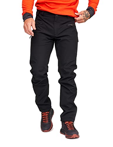 RevolutionRace Wasserdicht Silence Proshell 3L Pants für Herren, Outdoor-Shellhose mit optimaler Bewegungsfreiheit, Black/Anthracite 3.0, L von RevolutionRace