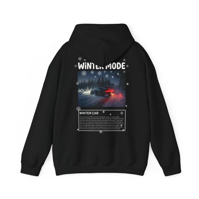 Winter Mode Porsche Gt3 Rs Drifting in Snow Hoodie | Racing Drift Design von RevoraDesign