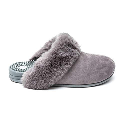 Revs - Barra - Fussreflexzonenmassage Massage Hausschuhe für Frauen Grau EU42.5 von Revs