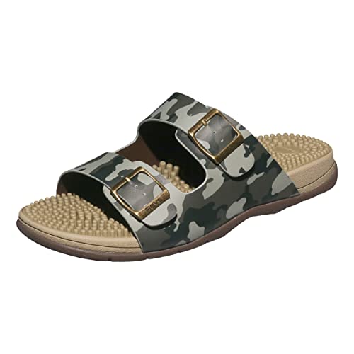 Revs Lochy – Vegane Premium-Sandalen – für Herren – Stoßdämpfende Kissensohle, Fußgewölbestütze und Reflexzonenmassage (Tarnung, eu_footwear_size_system, adult, men, numeric, medium, numeric_42) von Revs