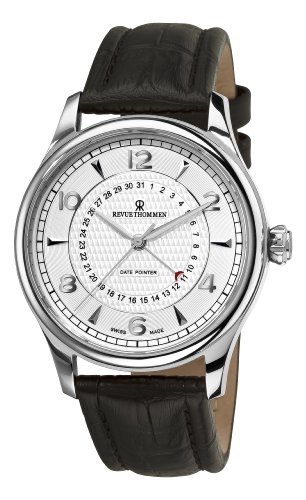 Revue Thommen Herren-Armbanduhr 10012-2532, XLarge Datumsanzeige Analoganzeige Schweizer Automatik Braun von Revue Thommen