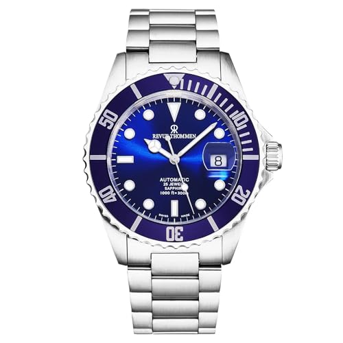 Revue Thommen Herren Armbanduhr Automatik Diver Ø 42 mm Edelstahl, Lünette Blau 17571.2128 von Revue Thommen