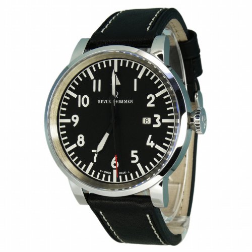 Revue Thommen Herren-Armbanduhr XL Analog Automatik Leder 16053.2537 von Revue Thommen